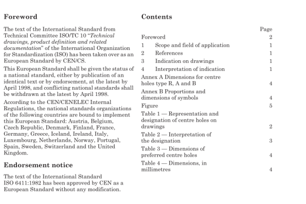 BS EN ISO 6411:1997 pdf download